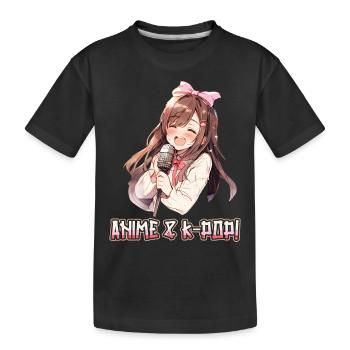 Anime et K-Pop Musique pop coréenne Kpop - T-shirt bio Premium Enfant - noir - Devant