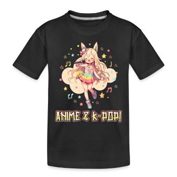 Anime et K-pop Musique pop coréenne Kpop - T-shirt bio Premium Enfant - noir - Devant