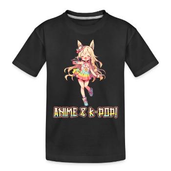 Anime et K-pop Musique pop coréenne Kpop - T-shirt bio Premium Enfant - noir - Devant