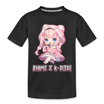 Anime et K-Pop Musique pop coréenne Kpop - T-shirt bio Premium Enfant - noir - Devant