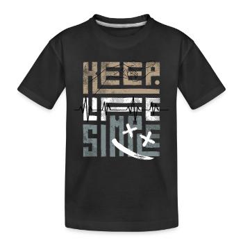 Keep Life Simple - Kinder Premium Bio T-Shirt - Schwarz - Vorne