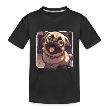 Carlin Carlin Chien Pug Cadeaux Carlin Amoureux du Carlin - T-shirt bio Premium Enfant - noir - Devant