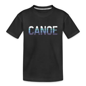 Kanu - Kinder Premium Bio T-Shirt - Schwarz - Vorne