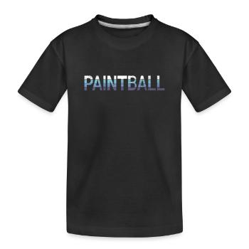 Paintball - Kinder Premium Bio T-Shirt - Schwarz - Vorne