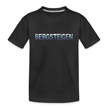 Bergsteigen - Kinder Premium Bio T-Shirt - Schwarz - Vorne