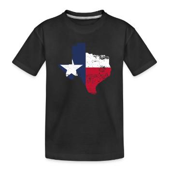 Ich Liebe Den Bundesstaat Texas - Kinder Premium Bio T-Shirt - Schwarz - Vorne