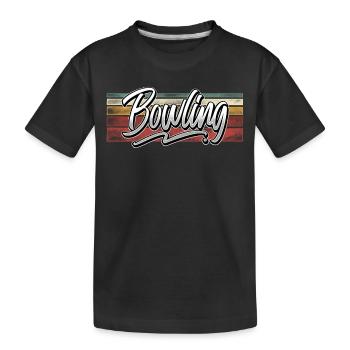 Bowling - T-shirt bio Premium Enfant - noir - Devant
