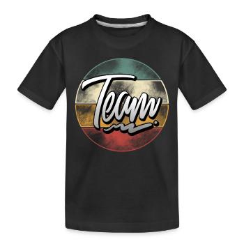 Équipe - T-shirt bio Premium Enfant - noir - Devant