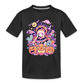 Esthétique Anime Halloween - T-shirt bio Premium Enfant - noir - Devant