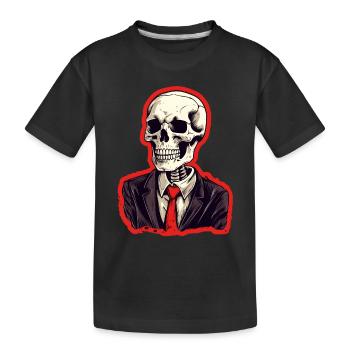 Costume d’Halloween squelette - T-shirt bio Premium Enfant - noir - Devant