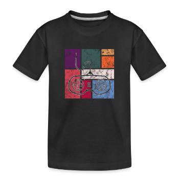 Jeu - T-shirt bio Premium Enfant - noir - Devant