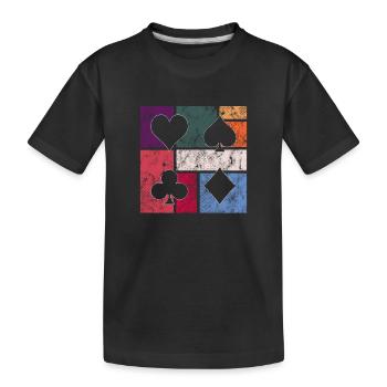 Poker - T-shirt bio Premium Enfant - noir - Devant