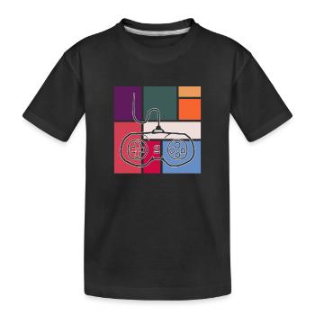 Jeu - T-shirt bio Premium Enfant - noir - Devant