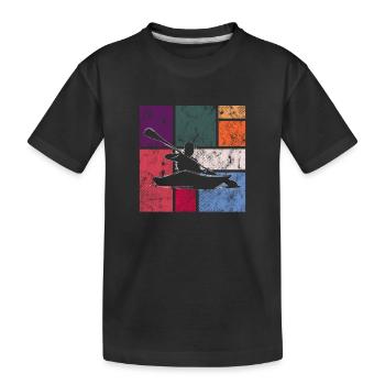 Kanu - Kinder Premium Bio T-Shirt - Schwarz - Vorne