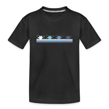 Schlagzeug - Kinder Premium Bio T-Shirt - Schwarz - Vorne