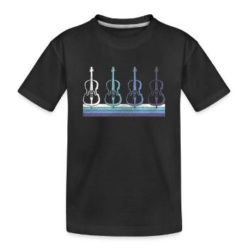 Violon - T-shirt bio Premium Enfant - noir - Devant