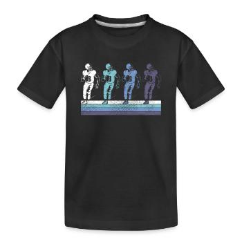 Football - Kinder Premium Bio T-Shirt - Schwarz - Vorne