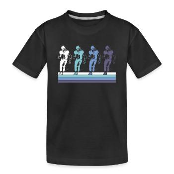 Football - Kinder Premium Bio T-Shirt - Schwarz - Vorne
