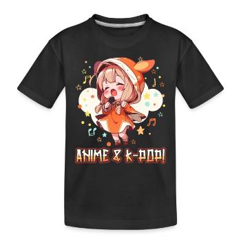 Anime et K-pop Musique pop coréenne Kpop - T-shirt bio Premium Enfant - noir - Devant