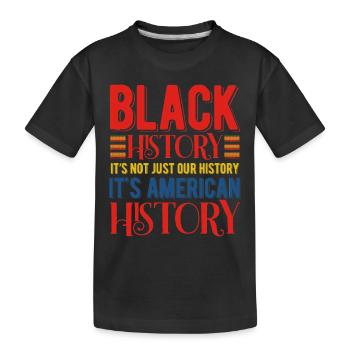 Black History Month Black History - Kinder Premium Bio T-Shirt - Schwarz - Vorne