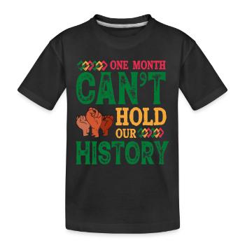 Black History Month Black History - Kinder Premium Bio T-Shirt - Schwarz - Vorne