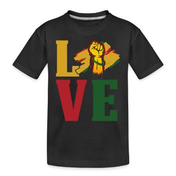 Black History Month Black History - Kinder Premium Bio T-Shirt - Schwarz - Vorne