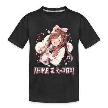 Anime et K-pop Musique pop coréenne Kpop - T-shirt bio Premium Enfant - noir - Devant