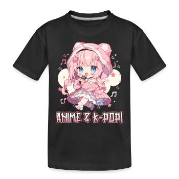 Anime et K-pop Musique pop coréenne Kpop - T-shirt bio Premium Enfant - noir - Devant