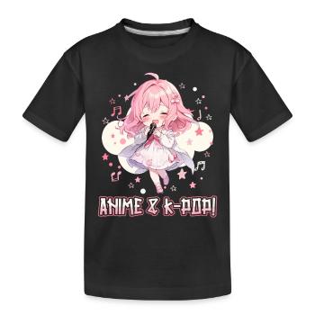 Anime et K-pop Musique pop coréenne Kpop - T-shirt bio Premium Enfant - noir - Devant