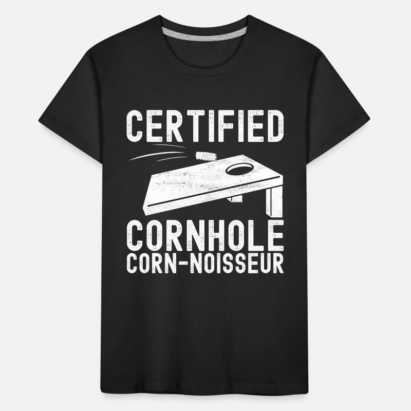 Cornhole Player Cornhole Board T-shirt bio Premium Enfant