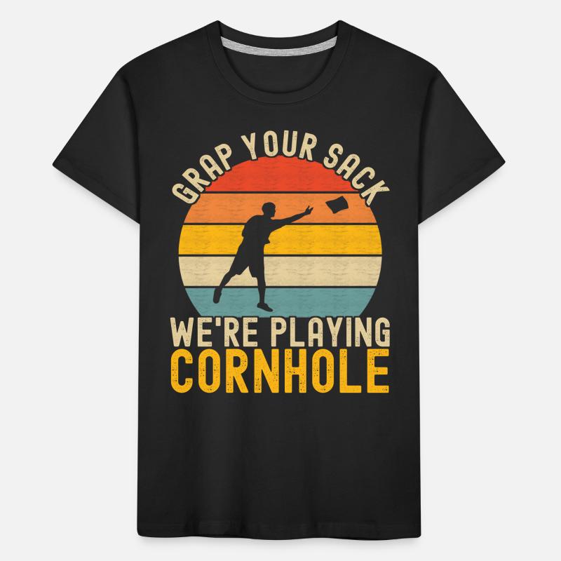 Cornhole Player Cornhole Board T-shirt bio Premium Enfant
