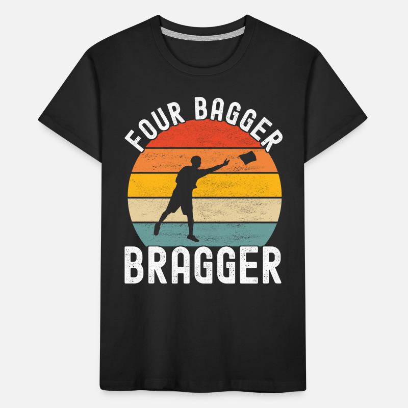 Cornhole Player Cornhole Board T-shirt bio Premium Enfant