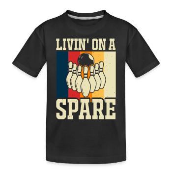 Bowling - T-shirt bio Premium Enfant - noir - Devant