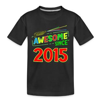 8 Years Old Awesome Since 2006 Laser Tag Birthday - Kinder Premium Bio T-Shirt - Schwarz - Vorne