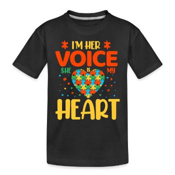 Autism Autistic - Kids' Premium Organic T-Shirt - black - Front