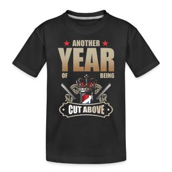 Cadeau d’anniversaire Barber Job - T-shirt bio Premium Enfant - noir - Devant