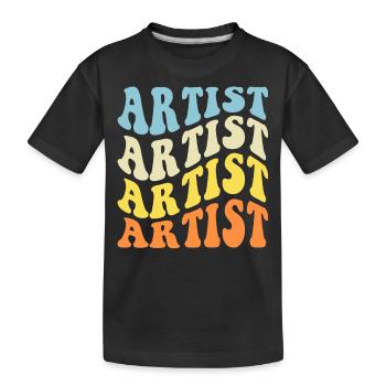 Artiste - T-shirt bio Premium Enfant - noir - Devant
