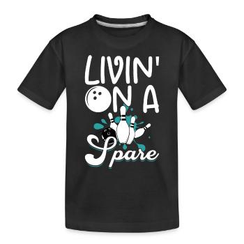 Bowling - Kinder Premium Bio T-Shirt - Schwarz - Vorne