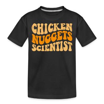 Chicken Nuggets - Kinder Premium Bio T-Shirt - Schwarz - Vorne