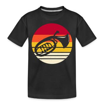 Bariton Baritonist - Kinder Premium Bio T-Shirt - Schwarz - Vorne