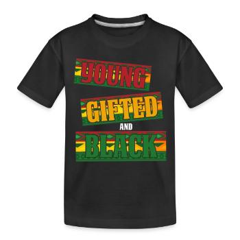 Black History Month Black History - Kinder Premium Bio T-Shirt - Schwarz - Vorne