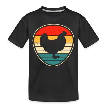 Chickens Chicken - Kids' Premium Organic T-Shirt - black - Front
