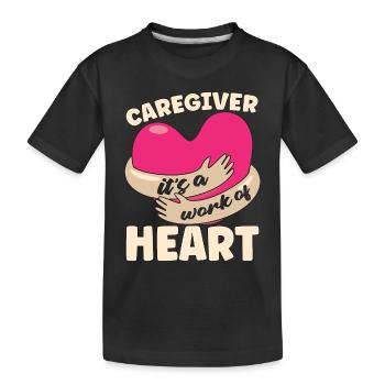 Soignant C’est un travail de soignant - T-shirt bio Premium Enfant - noir - Devant