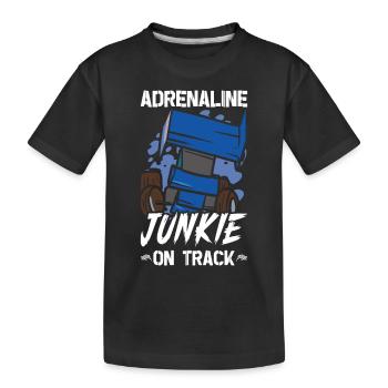 Sprint Car Mom Dirt Track Racing Race Day - Kids' Premium Organic T-Shirt - black - Front