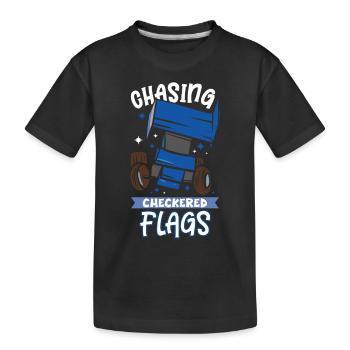 Sprint Car Mom Dirt Track Racing Race Day - Kids' Premium Organic T-Shirt - black - Front