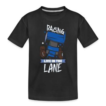 Sprint Car Mom Dirt Track Racing Race Day - Kids' Premium Organic T-Shirt - black - Front