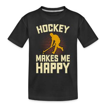 Hockey Eishockey Hockey sur glace - T-shirt bio Premium Enfant - noir - Devant