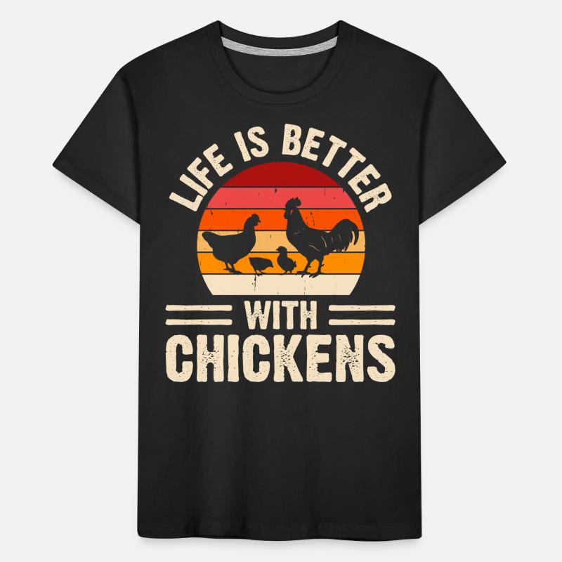 Poulets Poulet T-shirt bio Premium Enfant