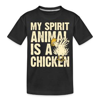 Chickens Chicken - Kids' Premium Organic T-Shirt - black - Front