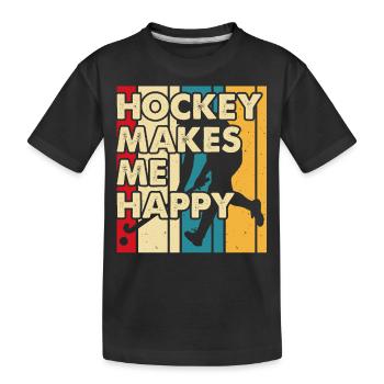 Hockey Eishockey Hockey sur glace - T-shirt bio Premium Enfant - noir - Devant